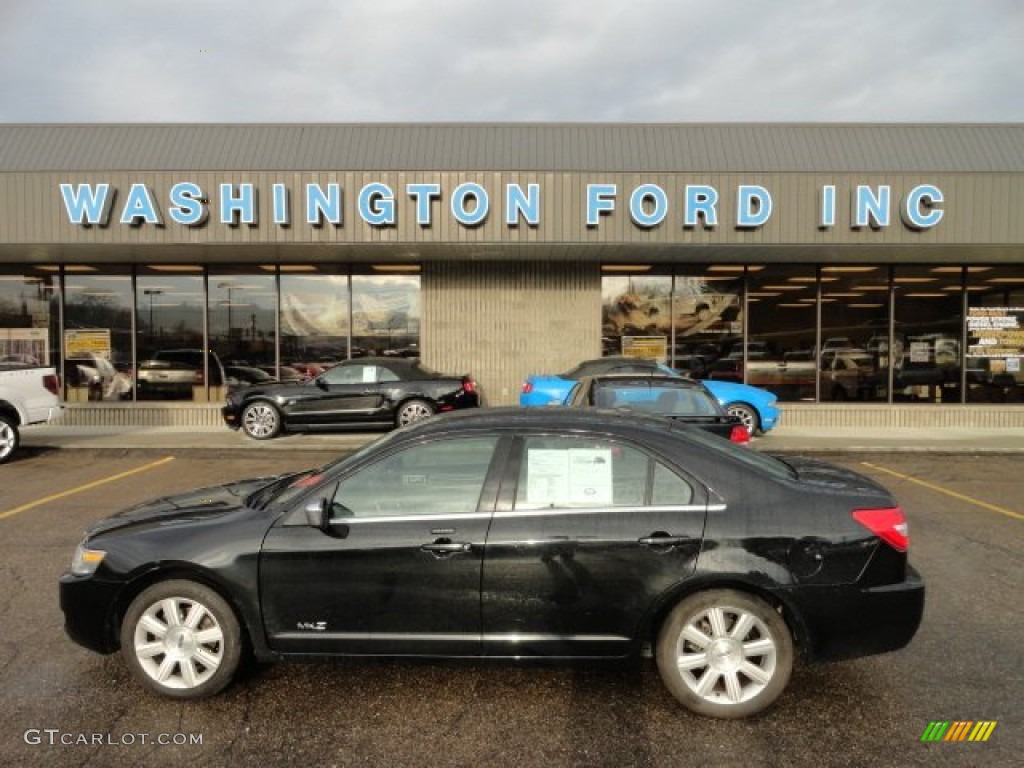 2008 MKZ Sedan - Black / Dark Charcoal photo #1