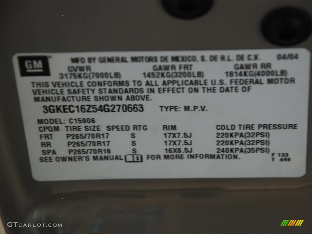 2004 Yukon XL 1500 SLT - Silver Birch Metallic / Neutral/Shale photo #19