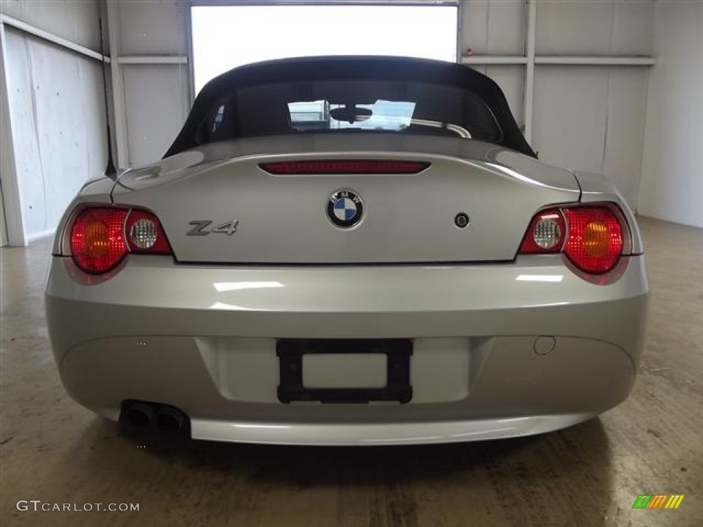 2003 Z4 3.0i Roadster - Titanium Silver Metallic / Black photo #5