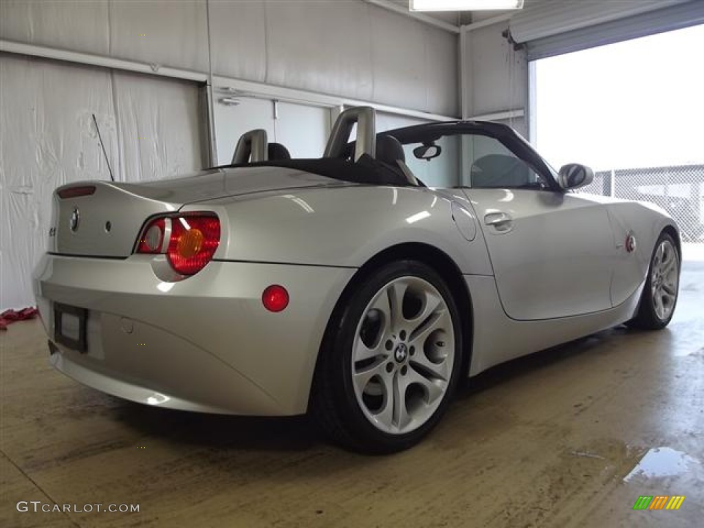 2003 Z4 3.0i Roadster - Titanium Silver Metallic / Black photo #12