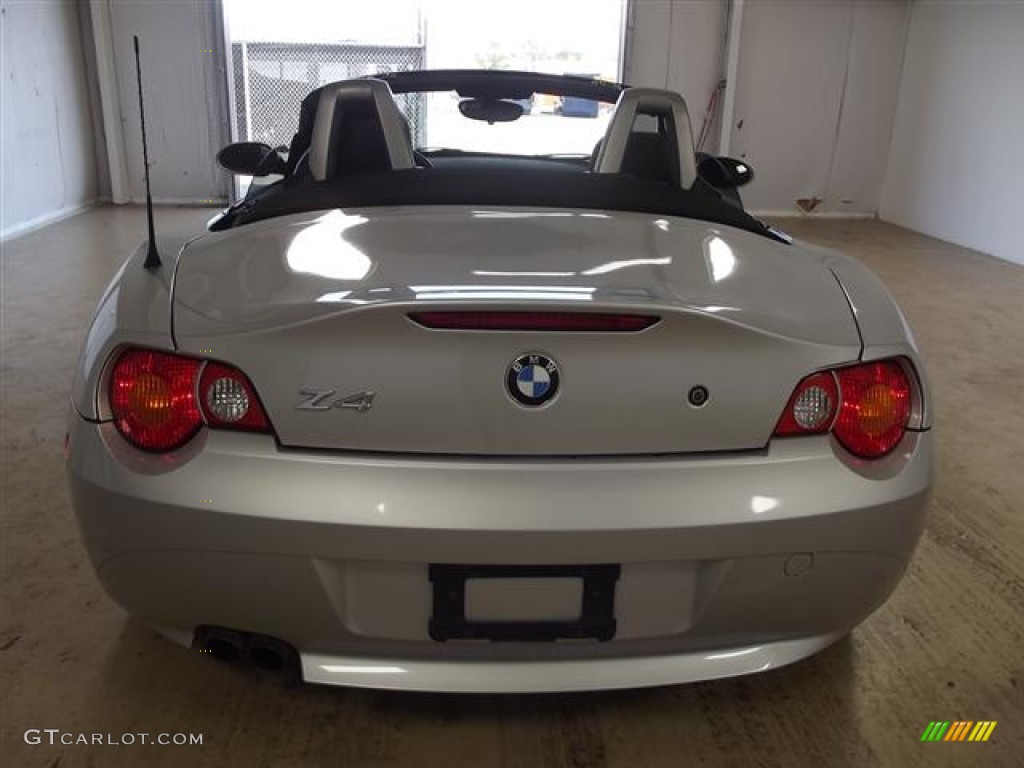 2003 Z4 3.0i Roadster - Titanium Silver Metallic / Black photo #13