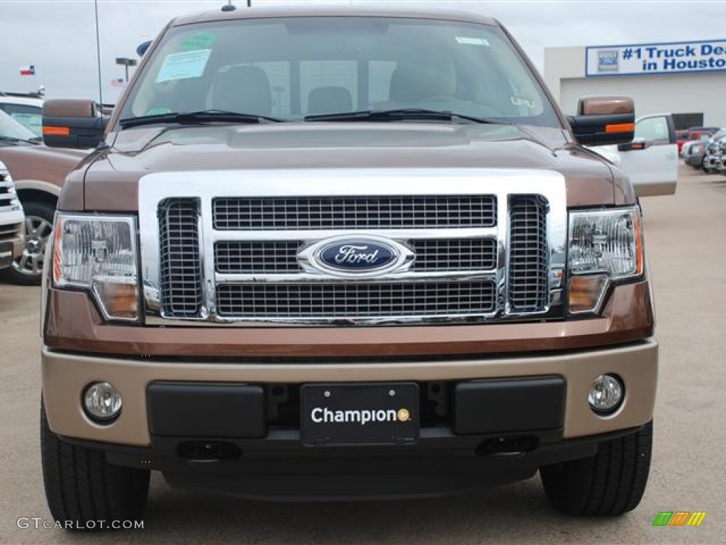 2012 F150 Lariat SuperCrew 4x4 - Golden Bronze Metallic / Pale Adobe photo #2