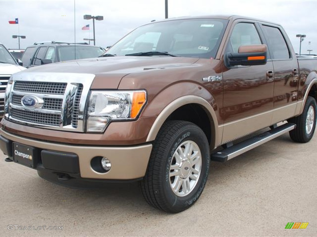 2012 F150 Lariat SuperCrew 4x4 - Golden Bronze Metallic / Pale Adobe photo #3