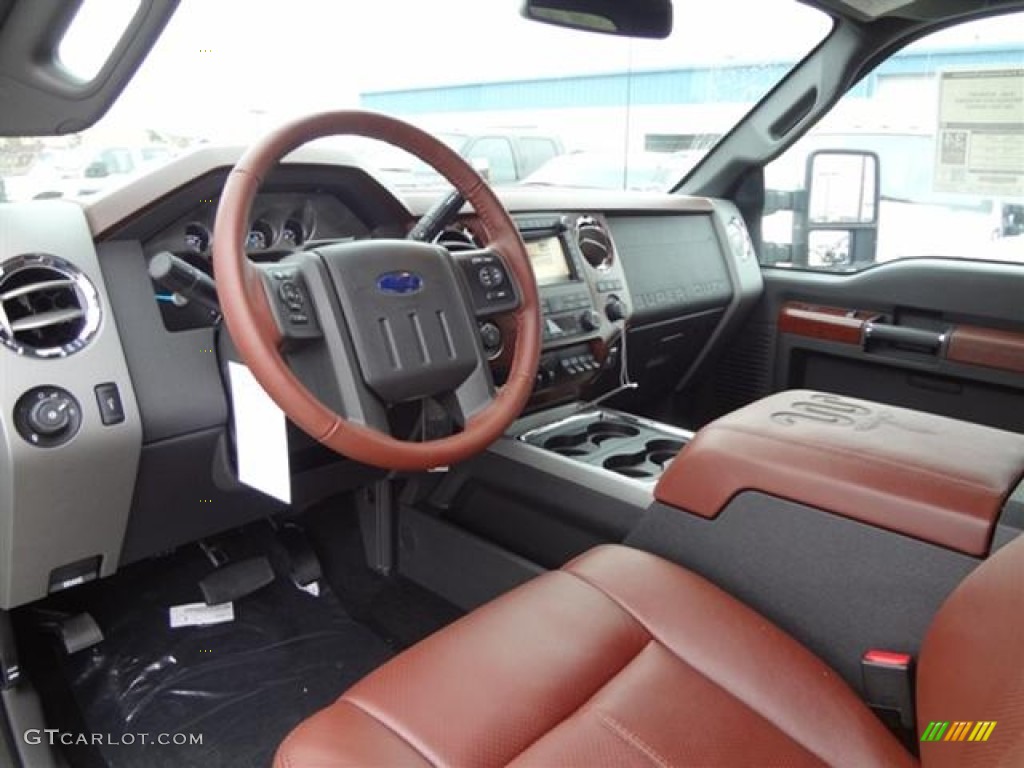 Chaparral Leather Interior 2012 Ford F250 Super Duty King Ranch Crew Cab 4x4 Photo #58667195