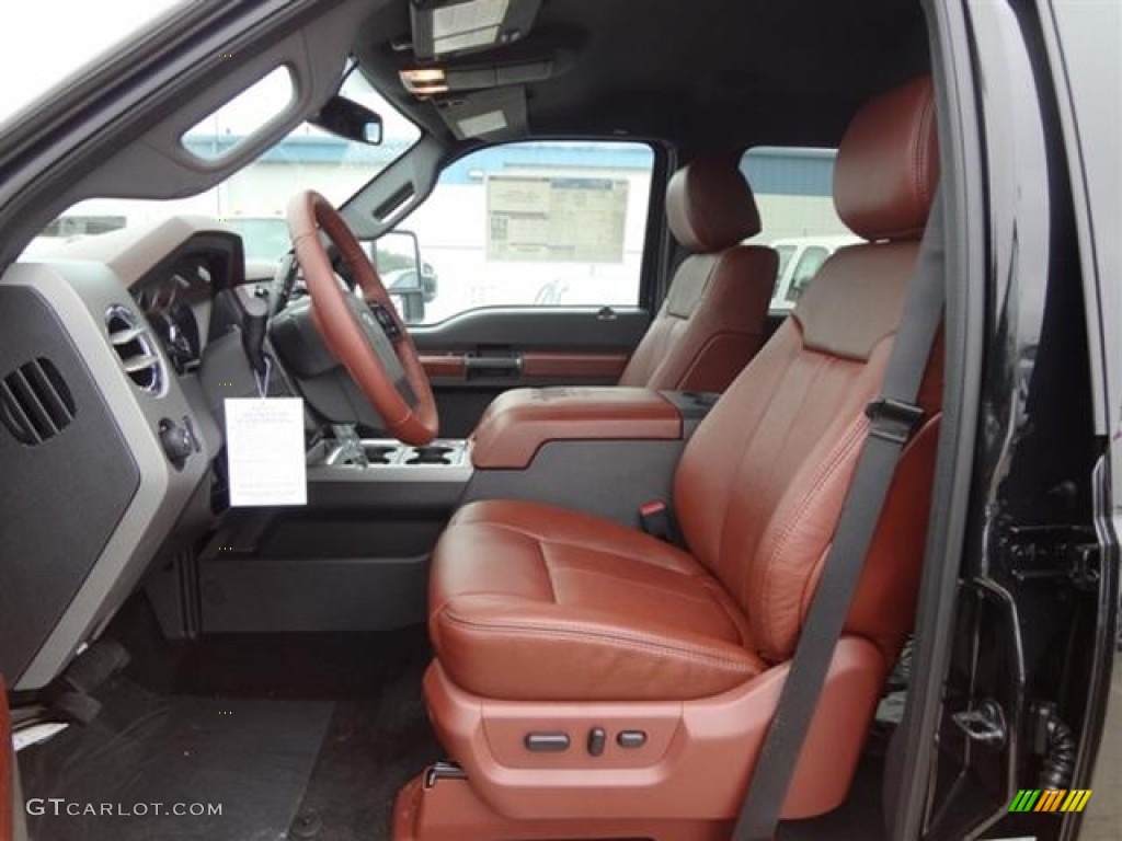 Chaparral Leather Interior 2012 Ford F250 Super Duty King Ranch Crew Cab 4x4 Photo #58667204