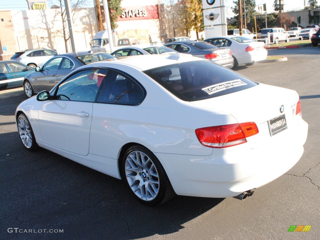 2009 3 Series 328i Coupe - Alpine White / Saddle Brown Dakota Leather photo #11