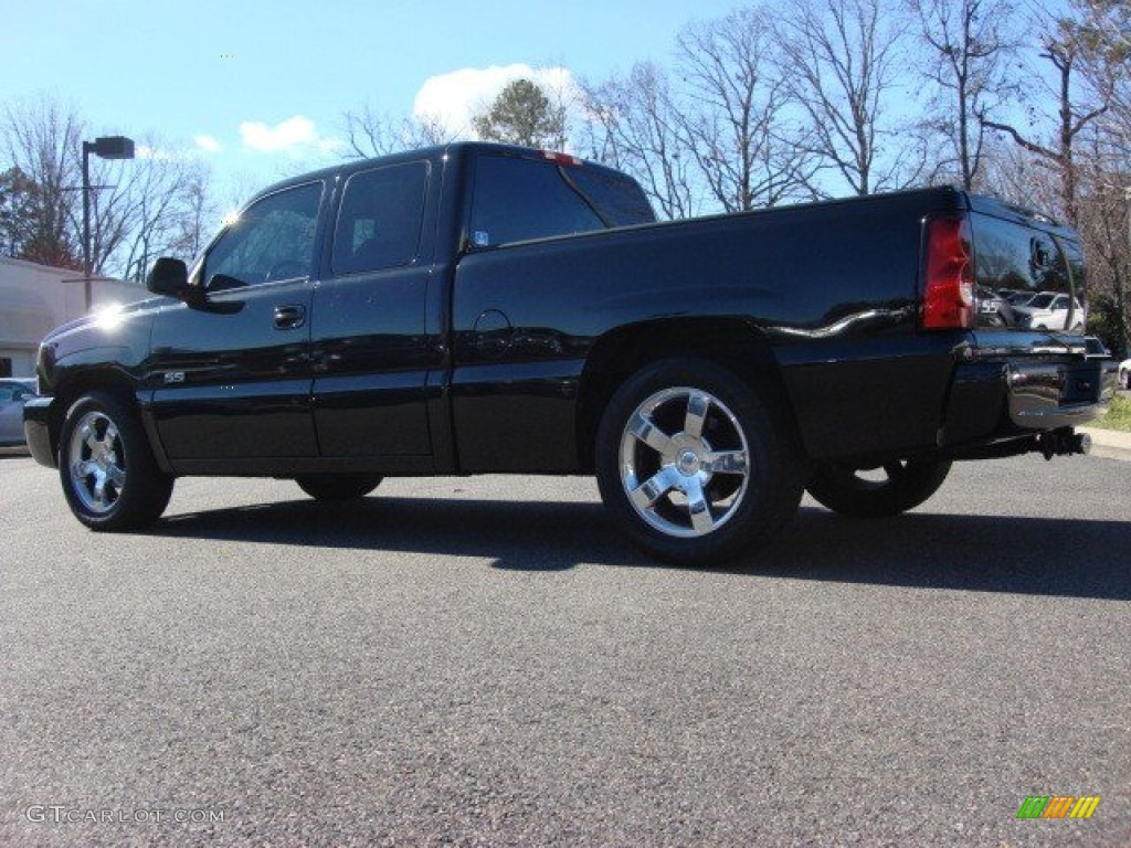 2004 Silverado 1500 SS Extended Cab AWD - Black / Dark Charcoal photo #6