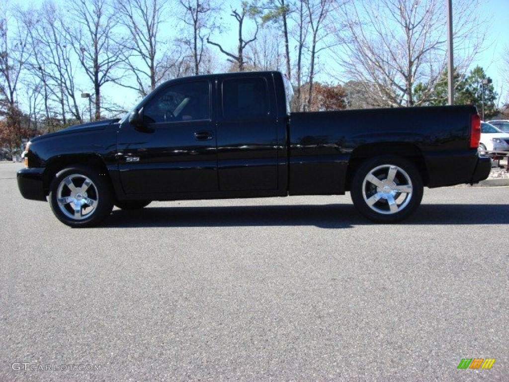 2004 Silverado 1500 SS Extended Cab AWD - Black / Dark Charcoal photo #7