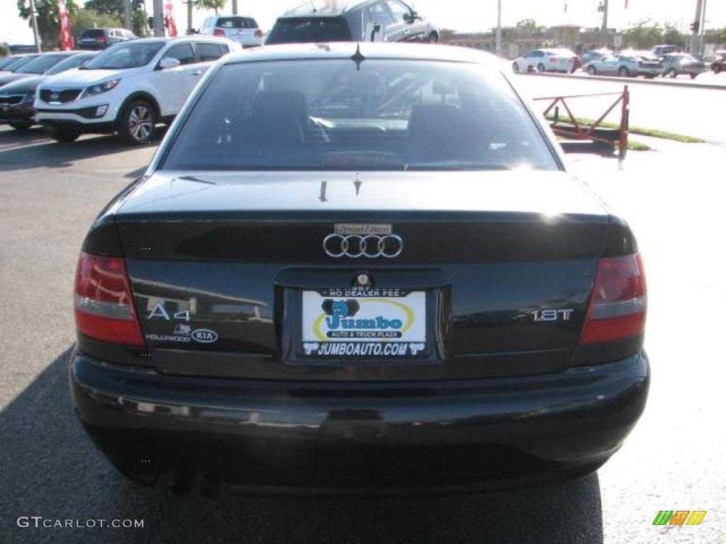 2001 A4 1.8T Sedan - Ebony Pearl Effect / Opal Grey photo #8