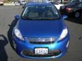 2011 Blue Flame Metallic Ford Fiesta SEL Sedan  photo #3