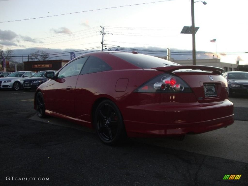 2004 Accord EX V6 Coupe - San Marino Red Pearl / Ivory photo #5