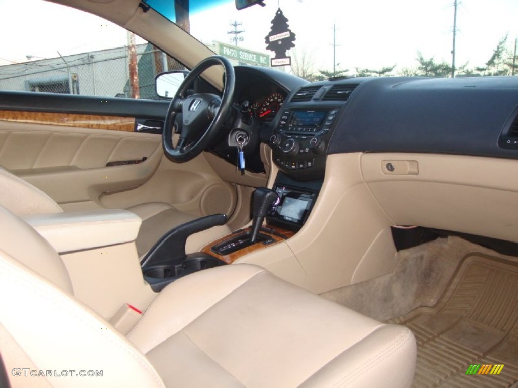 2004 Accord EX V6 Coupe - San Marino Red Pearl / Ivory photo #10