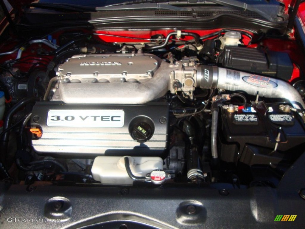 2004 Accord EX V6 Coupe - San Marino Red Pearl / Ivory photo #26