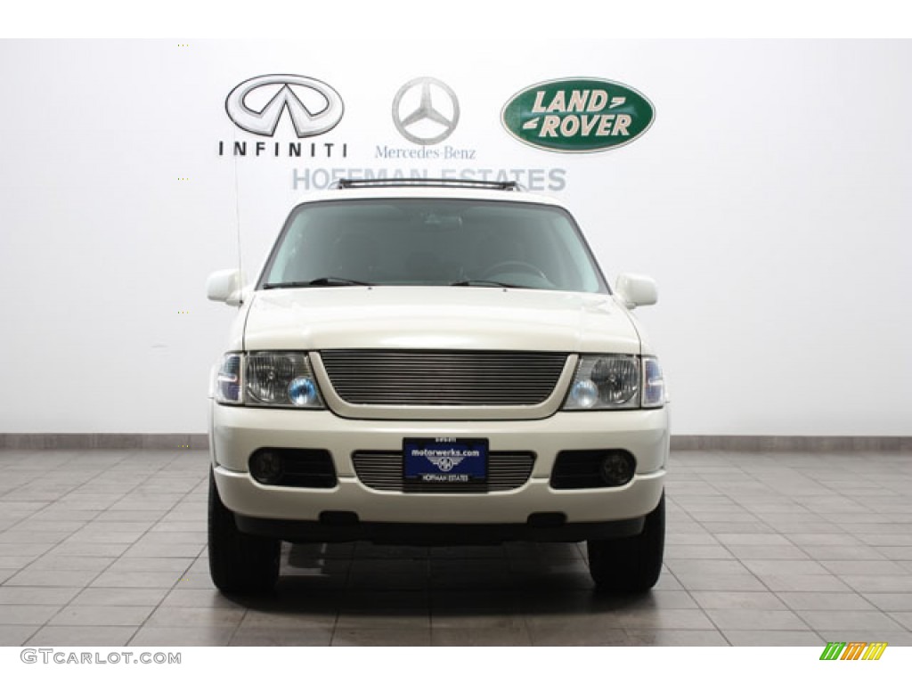 2004 Explorer Limited AWD - Ceramic White Tri Coat Metallic / Graphite photo #3