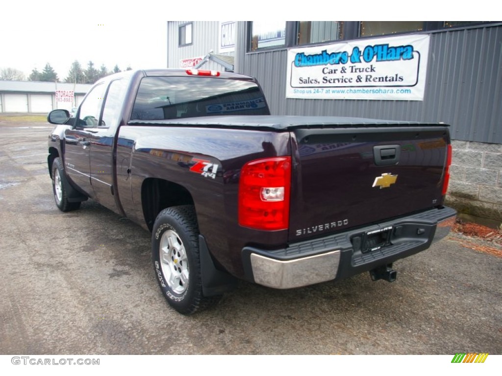 2008 Silverado 1500 Z71 Extended Cab 4x4 - Dark Cherry Metallic / Ebony photo #13