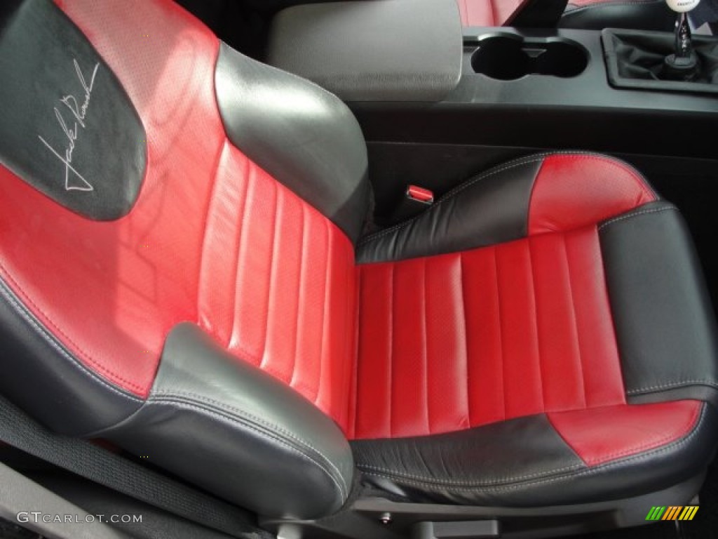 Dark Charcoal/Red Interior 2005 Ford Mustang Roush Stage 1 Coupe Photo #58671698