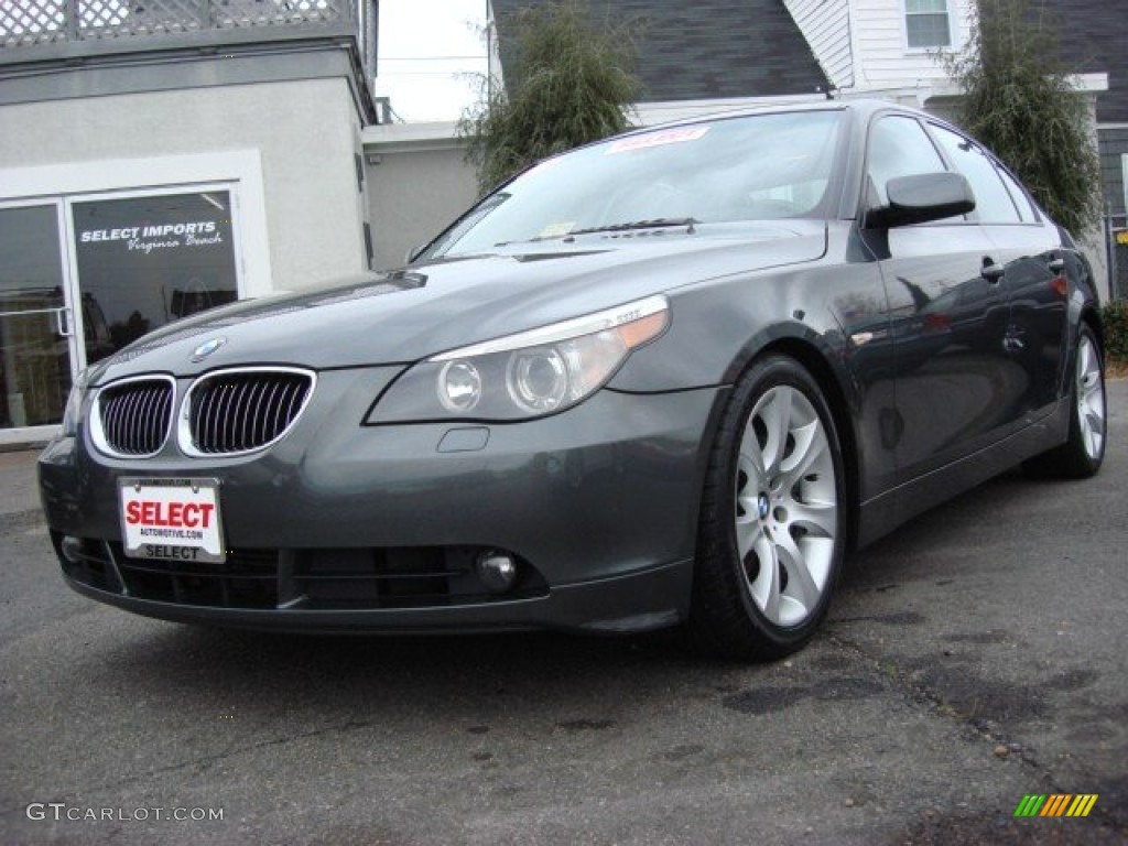 Titanium Grey Metallic 2005 BMW 5 Series 545i Sedan Exterior Photo #58672643