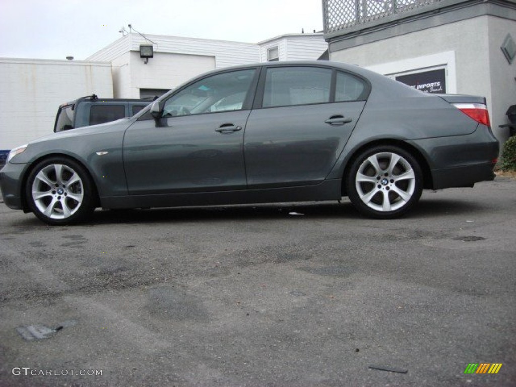 2005 5 Series 545i Sedan - Titanium Grey Metallic / Black photo #2