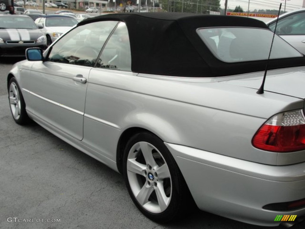 2005 3 Series 325i Convertible - Silver Grey Metallic / Grey photo #9