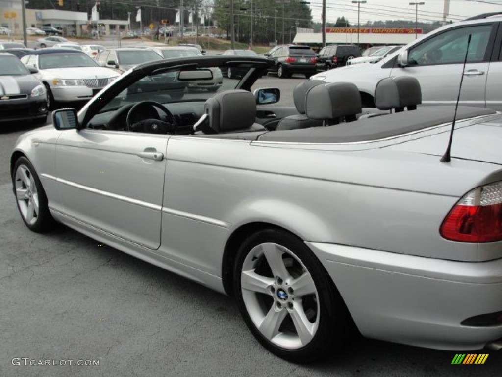 2005 3 Series 325i Convertible - Silver Grey Metallic / Grey photo #14