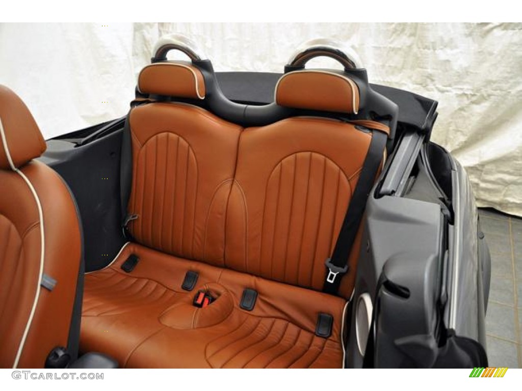 Lounge Malt Brown Interior 2007 Mini Cooper S Convertible Sidewalk Edition Photo #58673966