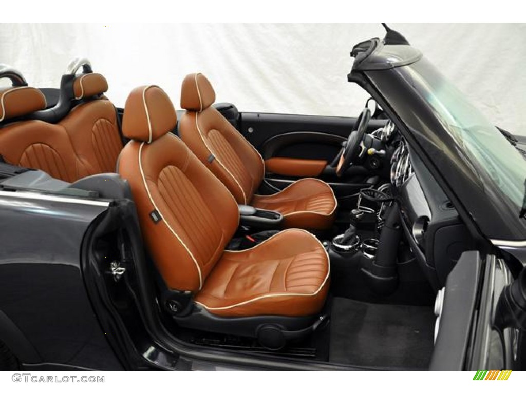 2007 Cooper S Convertible Sidewalk Edition - Astro Black Metallic / Lounge Malt Brown photo #20
