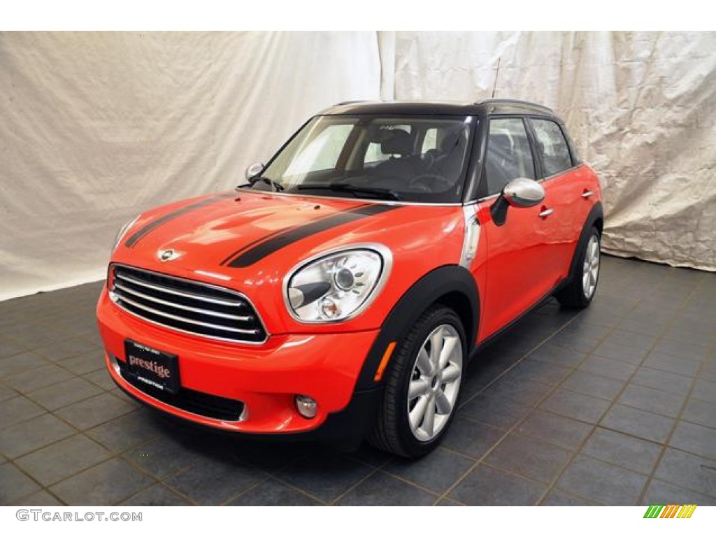 2011 Cooper Countryman - Pure Red / Carbon Black photo #1