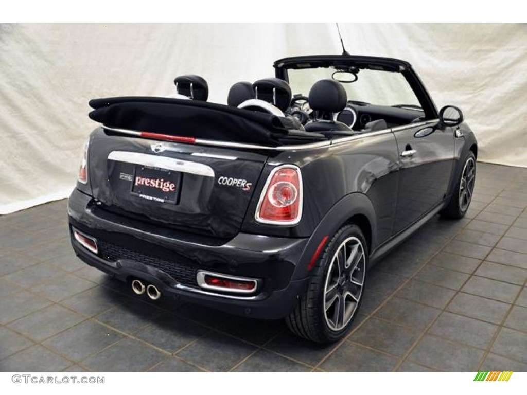 Midnight Black Metallic 2011 Mini Cooper S Convertible Exterior Photo #58674998