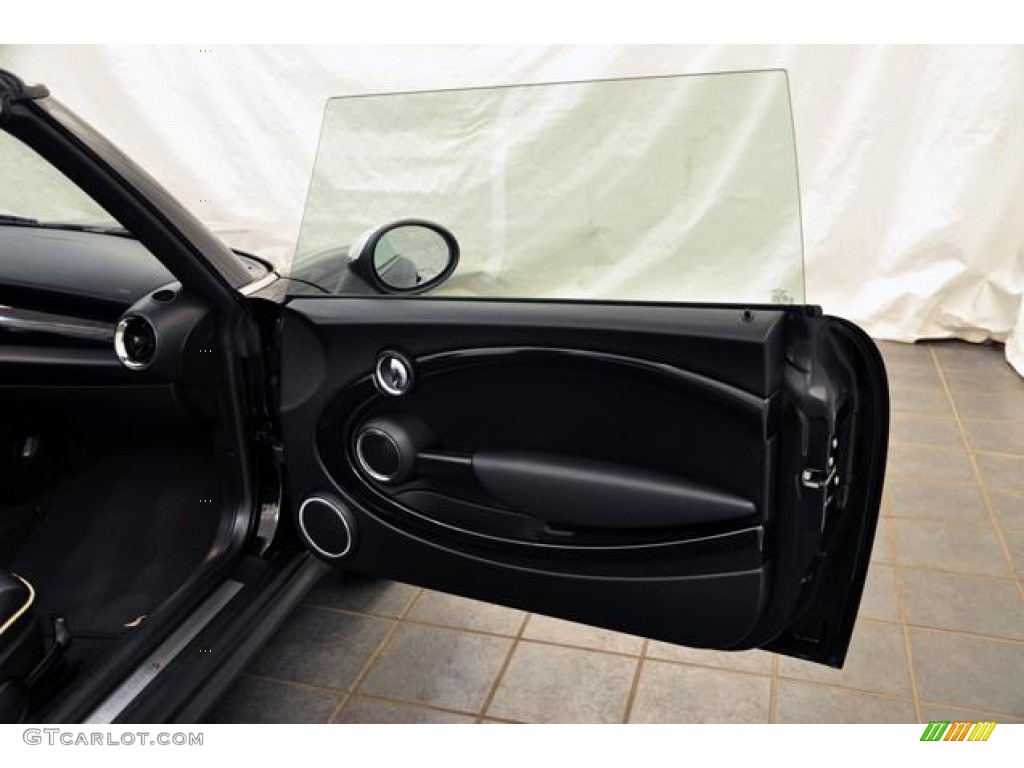 2011 Cooper S Convertible - Midnight Black Metallic / Carbon Black Lounge Leather photo #14