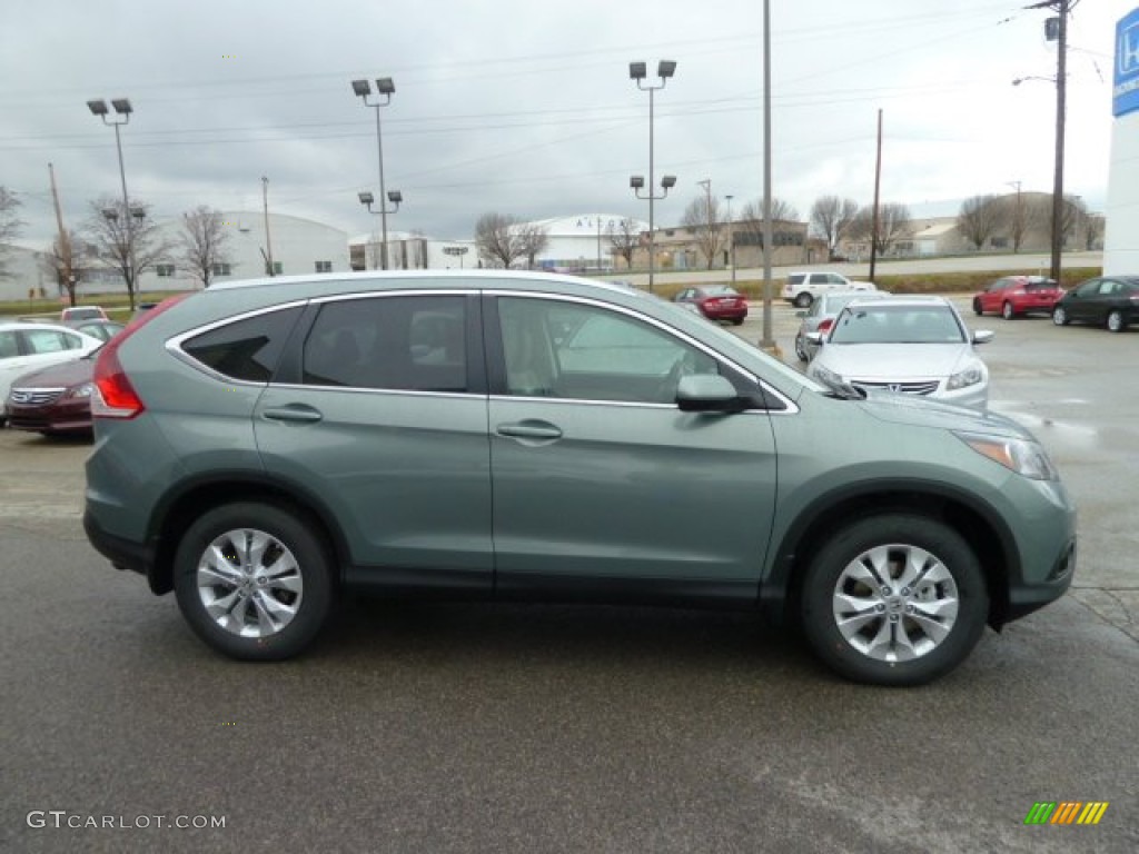 2012 CR-V EX-L 4WD - Opal Sage Metallic / Beige photo #6