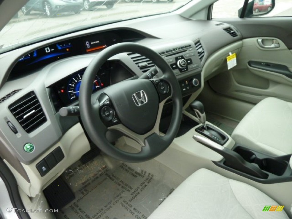 Gray Interior 2012 Honda Civic LX Sedan Photo #58675819