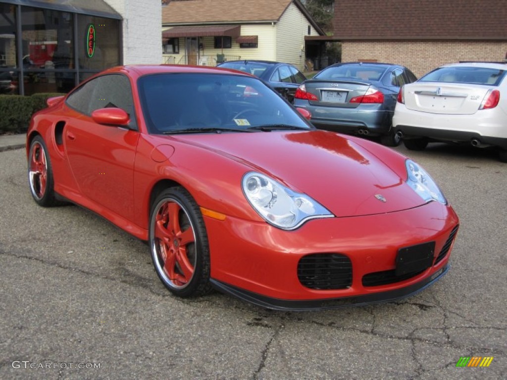 Zanzibar Red Metallic 2003 Porsche 911 Turbo Coupe Exterior Photo #58676726