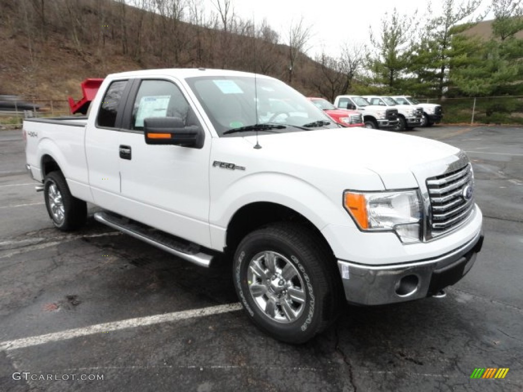 2011 F150 XLT SuperCab 4x4 - Oxford White / Pale Adobe photo #1