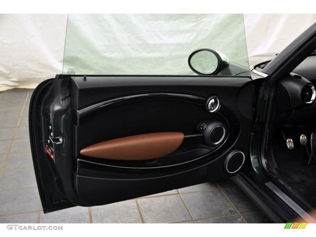2011 Cooper S Convertible - British Racing Green II / Hot Chocolate Lounge Leather photo #12