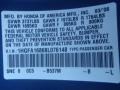 B537M: Atomic Blue Metallic 2008 Honda Civic EX Sedan Color Code