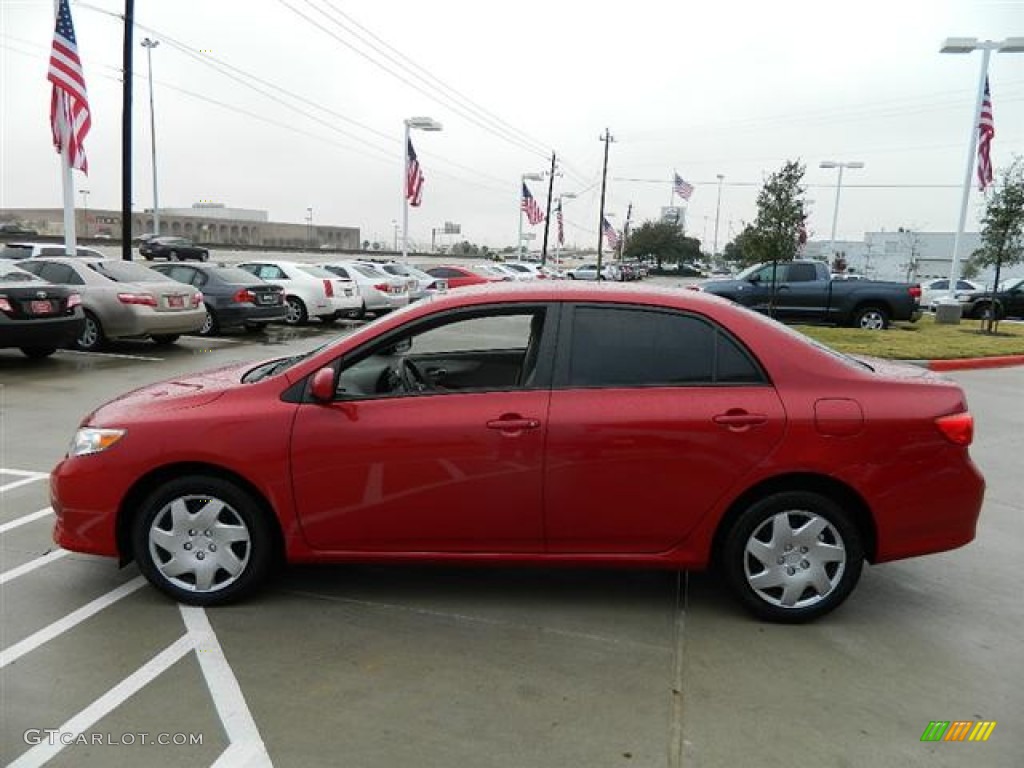 2009 Corolla XLE - Barcelona Red Metallic / Ash photo #6
