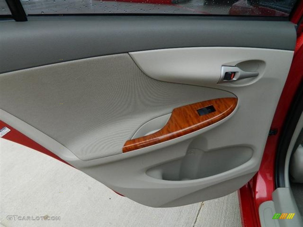 2009 Corolla XLE - Barcelona Red Metallic / Ash photo #11