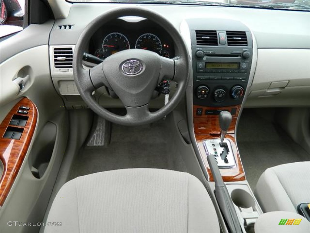 2009 Corolla XLE - Barcelona Red Metallic / Ash photo #15