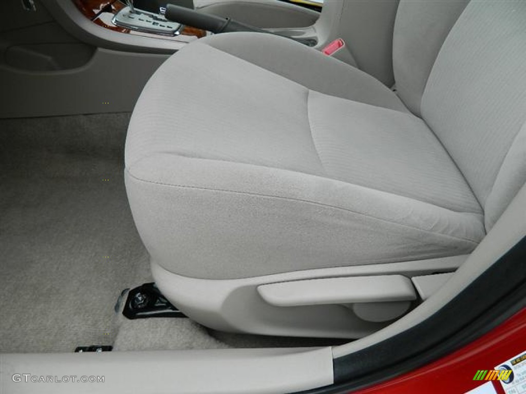 2009 Corolla XLE - Barcelona Red Metallic / Ash photo #17