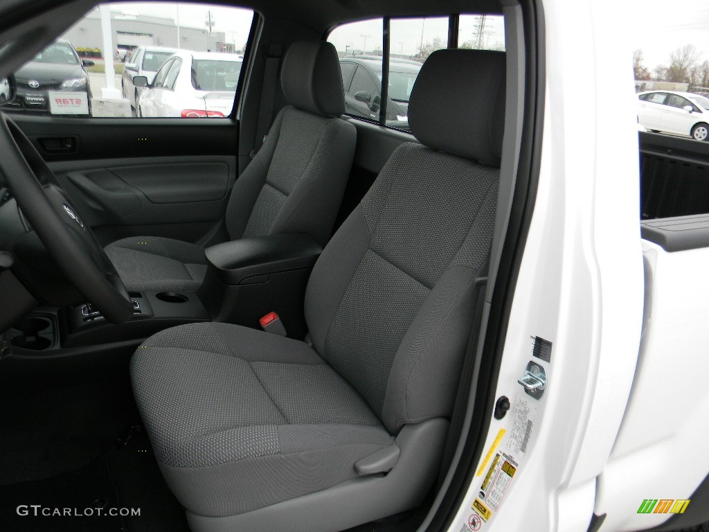 2012 Tacoma Regular Cab 4x4 - Super White / Graphite photo #10