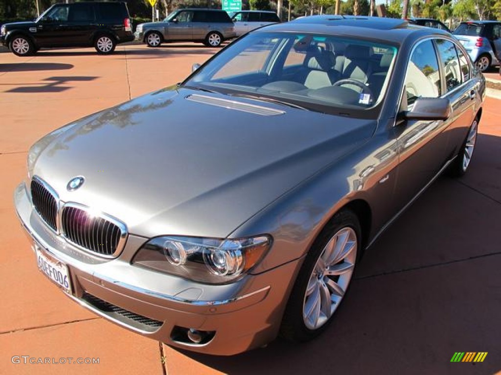 2007 7 Series 750i Sedan - Sterling Grey Metallic / Flannel Grey photo #1