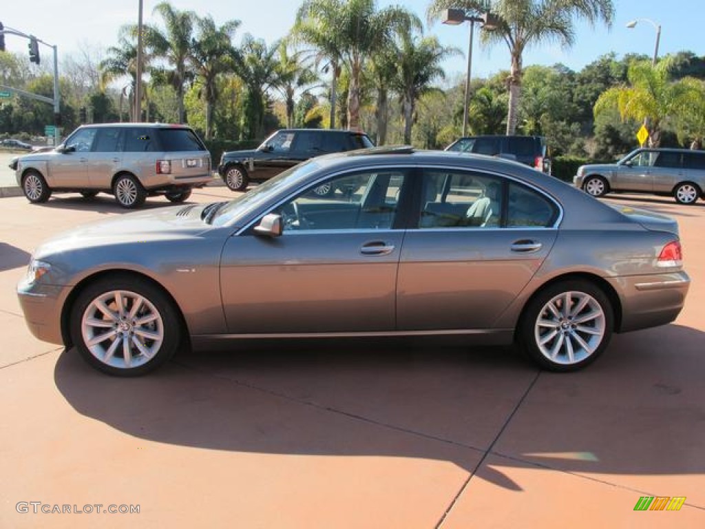 2007 7 Series 750i Sedan - Sterling Grey Metallic / Flannel Grey photo #3