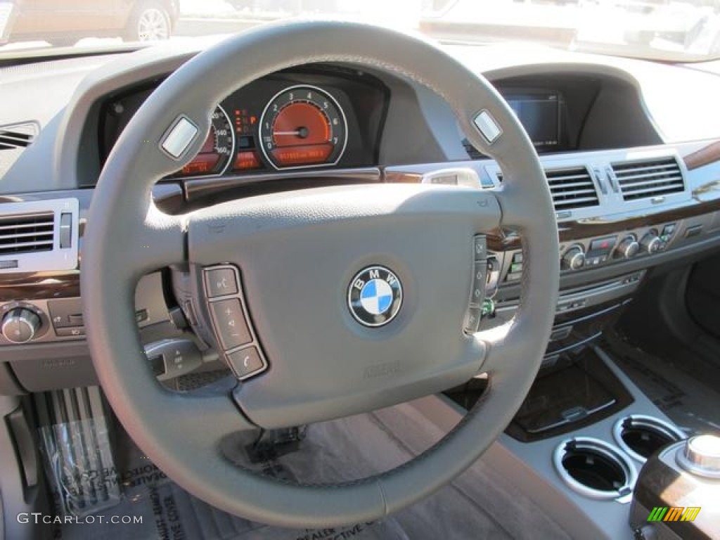 2007 7 Series 750i Sedan - Sterling Grey Metallic / Flannel Grey photo #9