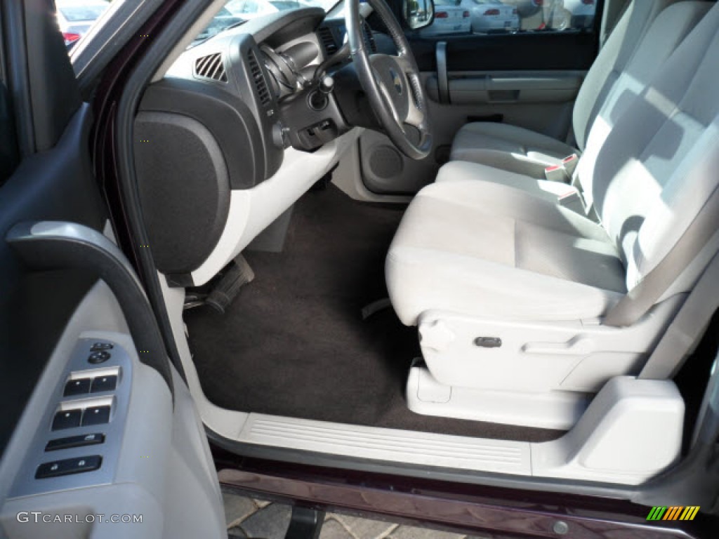 2009 Silverado 1500 LT Extended Cab - Dark Cherry Red Metallic / Light Titanium photo #6