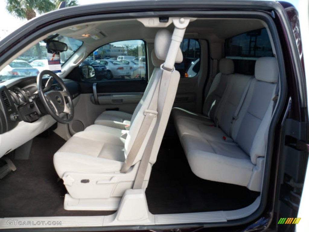 2009 Silverado 1500 LT Extended Cab - Dark Cherry Red Metallic / Light Titanium photo #7