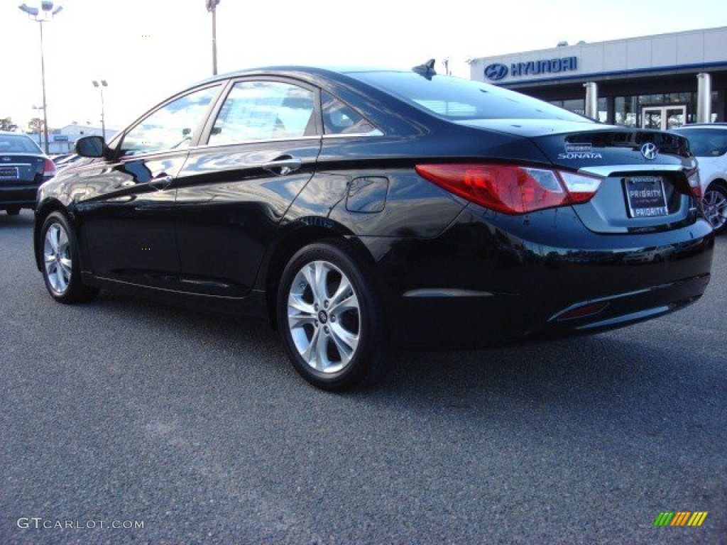 2011 Sonata Limited - Midnight Black / Black photo #4