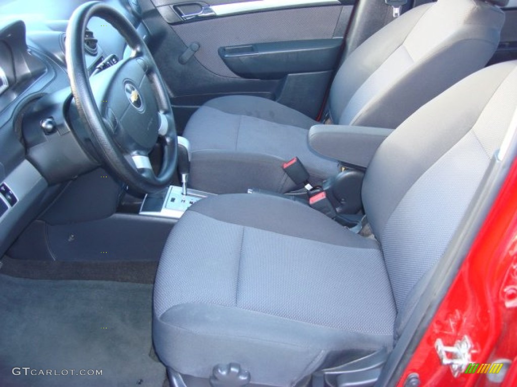 2010 Aveo LT Sedan - Sport Red / Charcoal photo #10