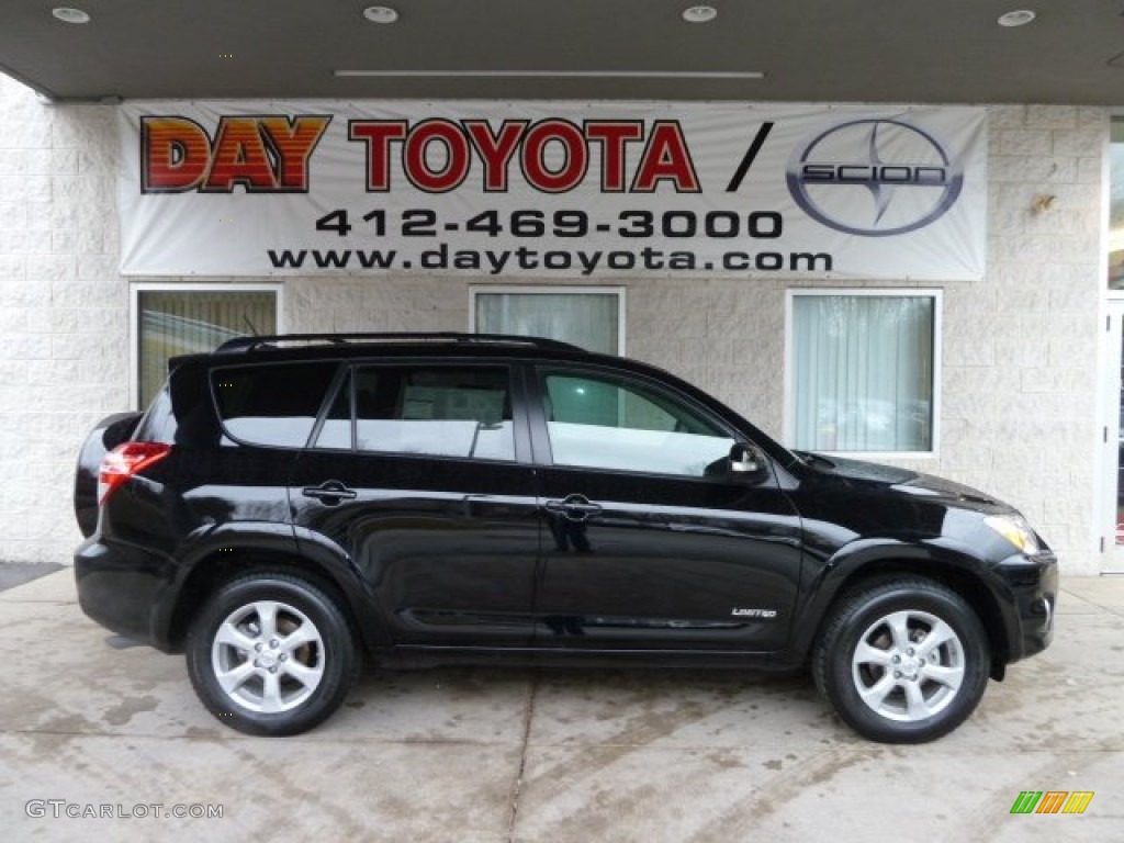 2011 RAV4 Limited 4WD - Black / Ash photo #1