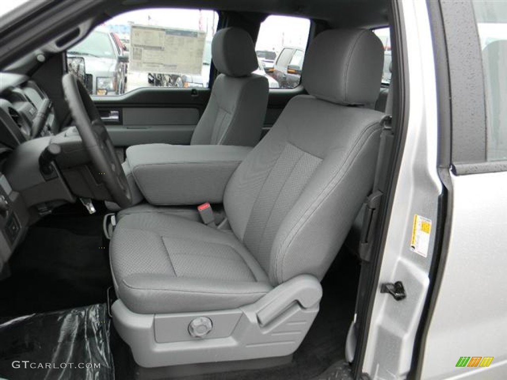 Steel Gray Interior 2012 Ford F150 STX SuperCab Photo #58683278