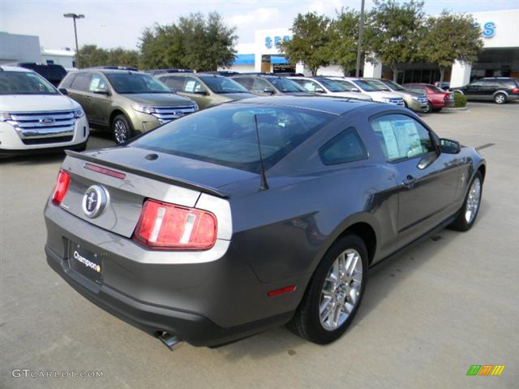 2012 Mustang V6 Premium Coupe - Sterling Gray Metallic / Charcoal Black photo #5